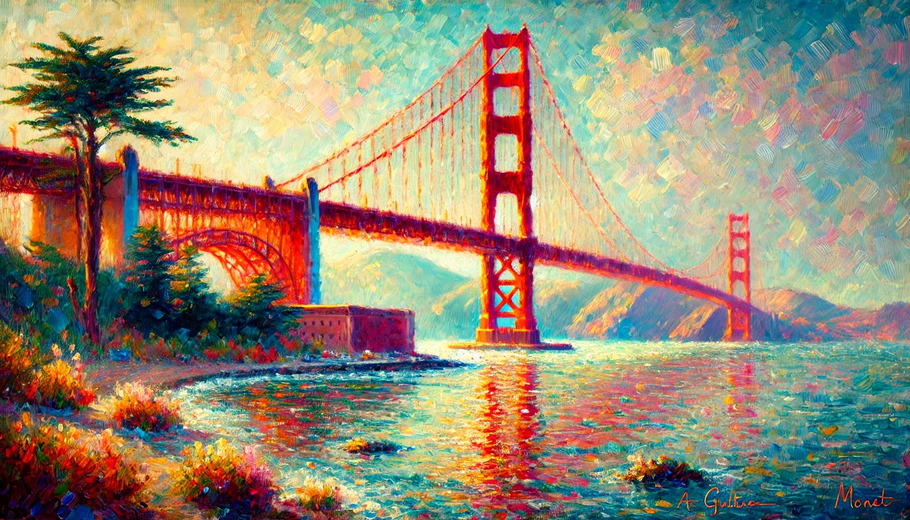 Golden Gate in Impression