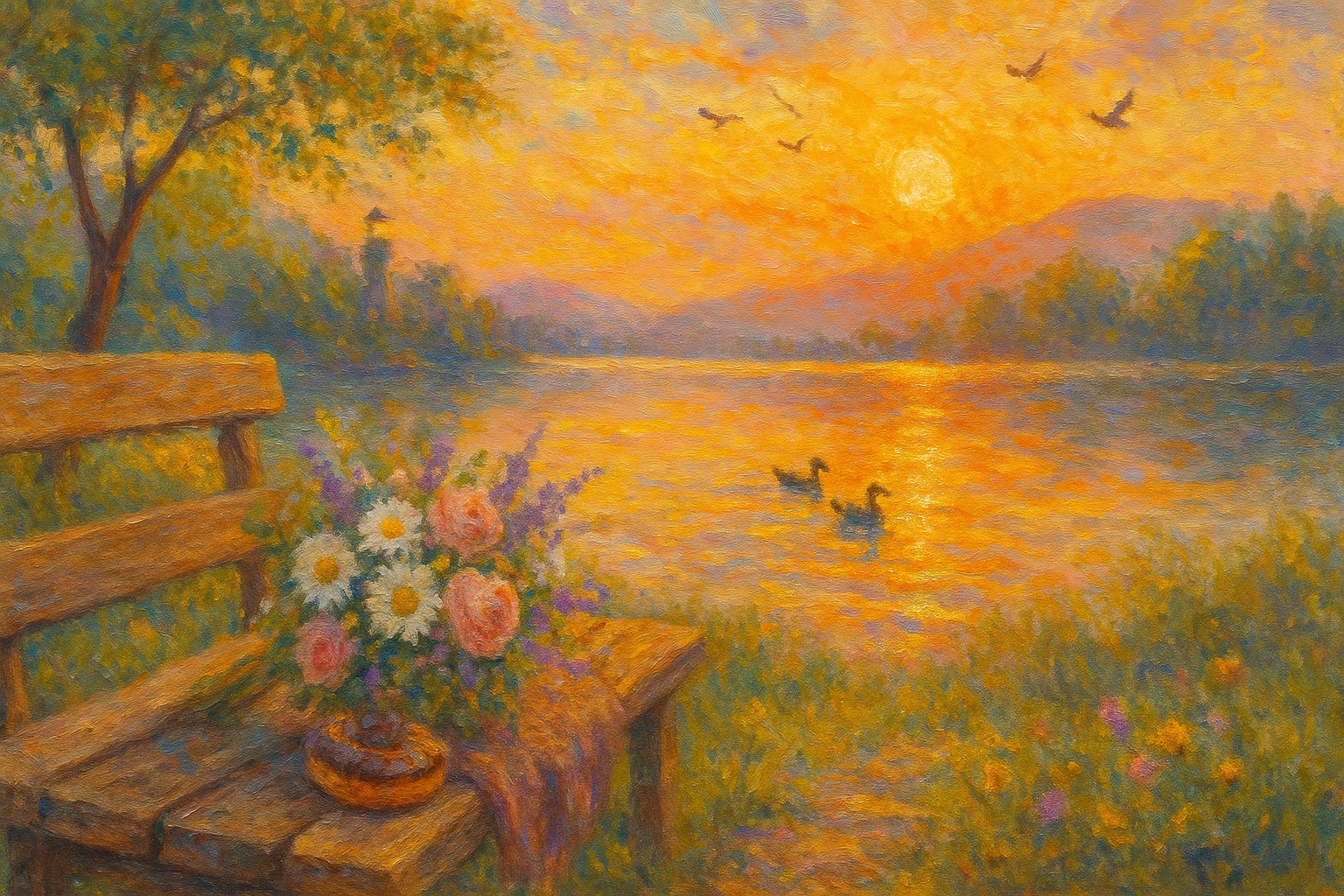 Last Light of the Meadow