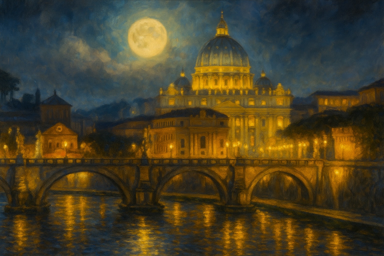 Moonlit Vatican
