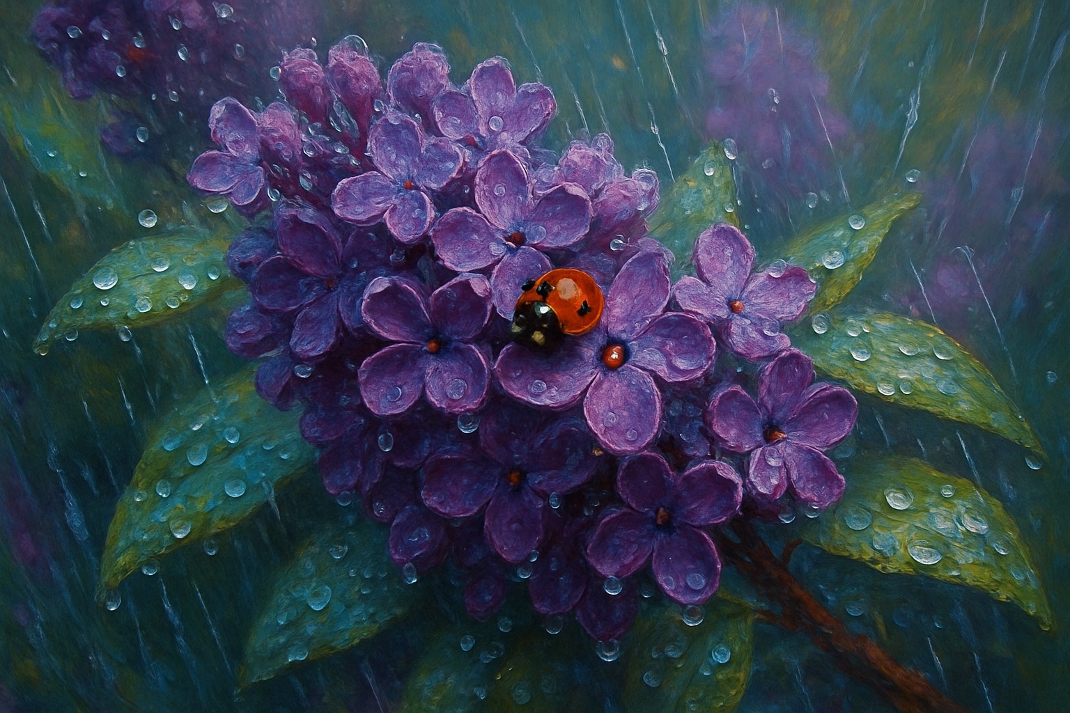 Rain on the Violet Bloom