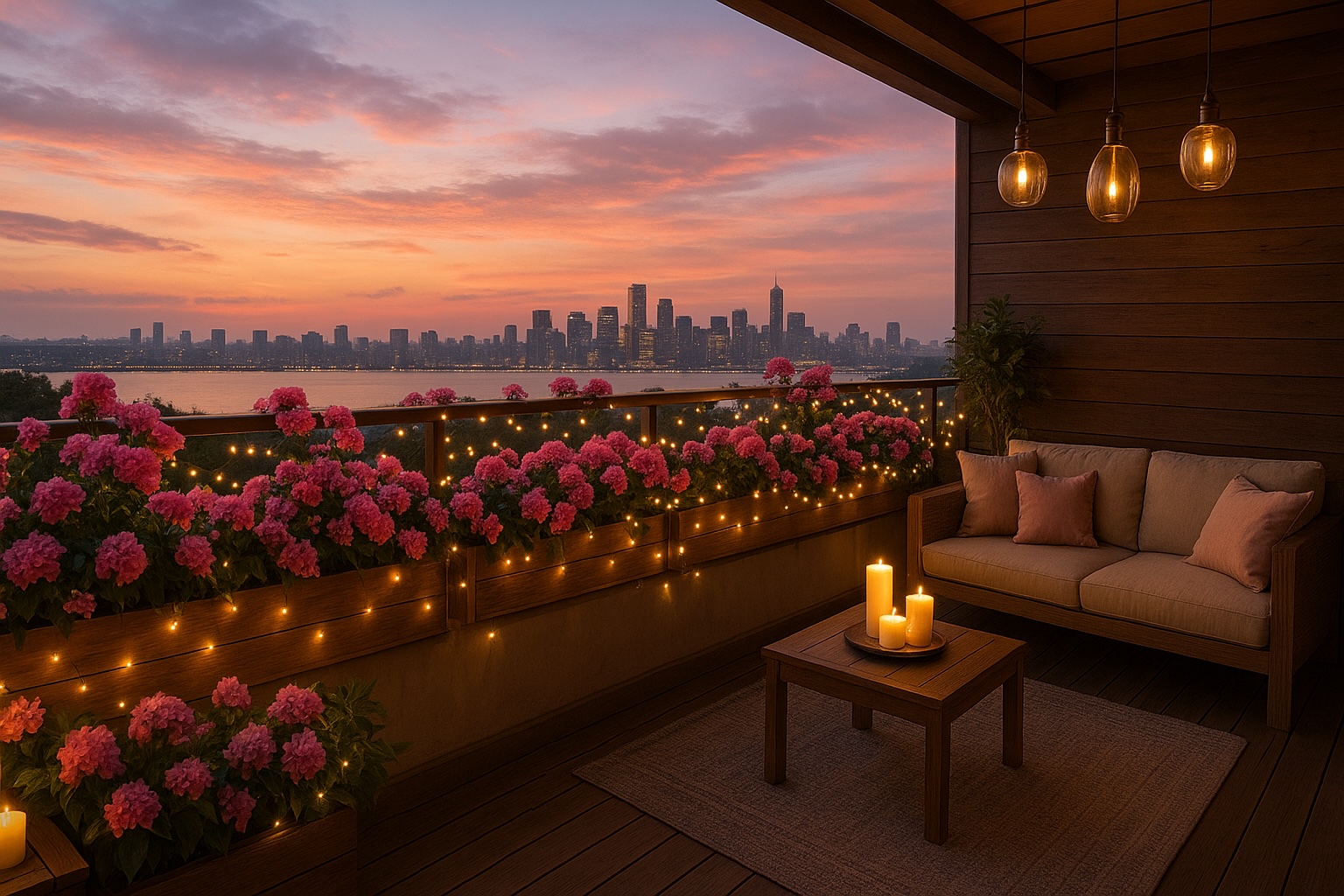 Serenity Between Lights and Horizons